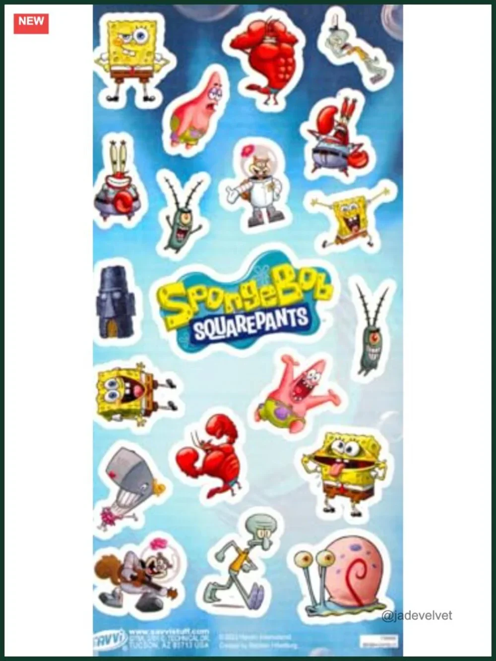 SpongeBob SquarePants Mini Backpack Bundle with Stickers for Kids